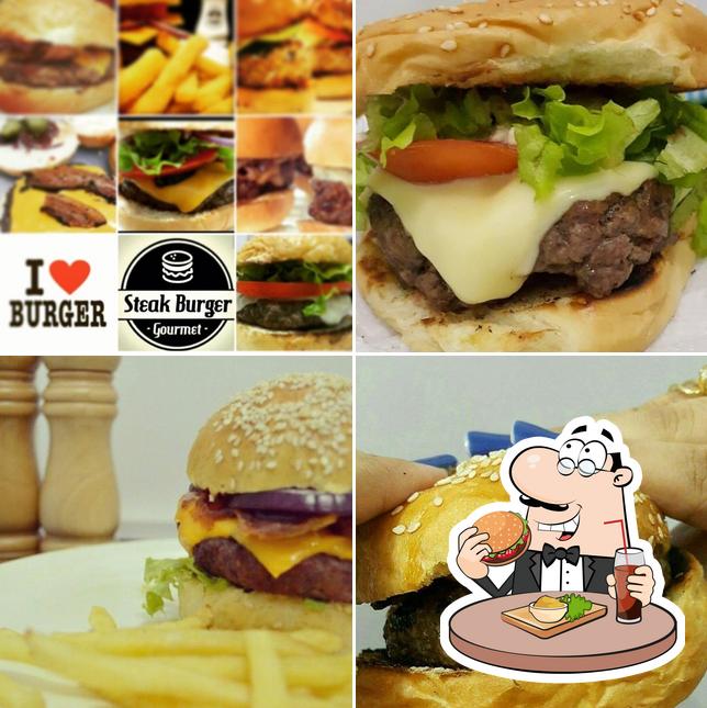 Order a burger at Steak House