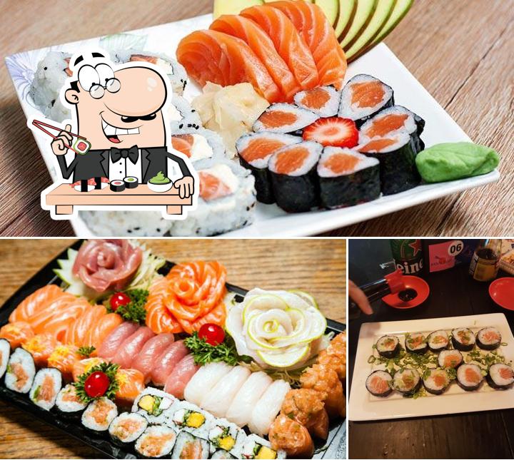 Peça diversas opções de sushi