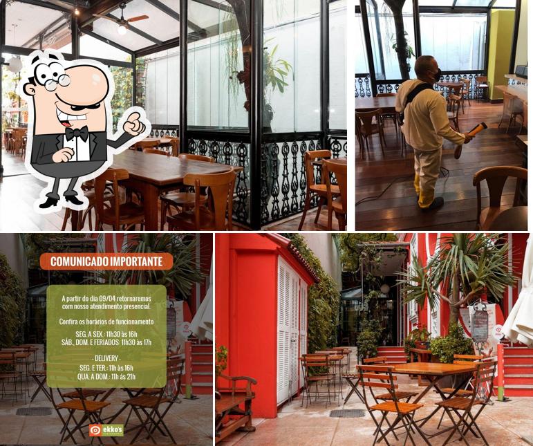 O interior do Ekko's Gastronômia