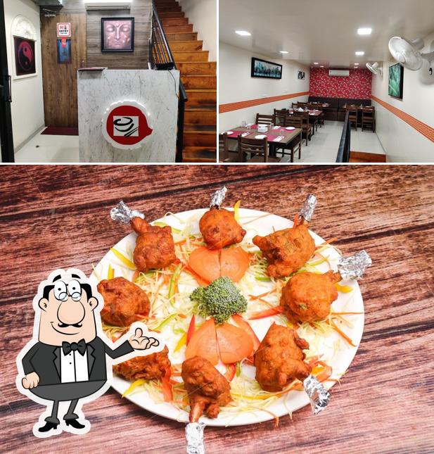 The photo of interior and meat at KIMLING XPS ( Branches : Kharadi and Magarpatta)