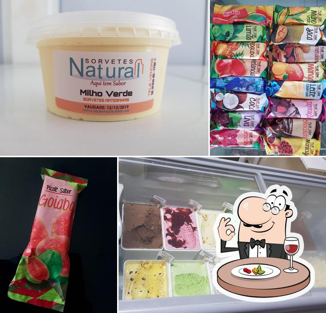 Comida em Sorveteria Natural