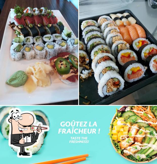 Prenez différentes options de sushi