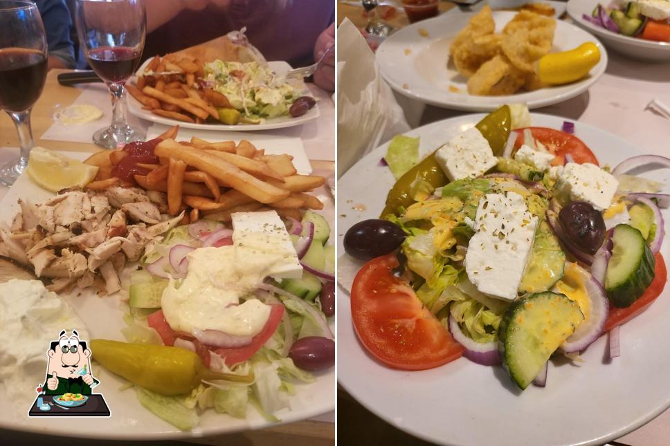 Еда в "Souvlaki Vieux Grec"