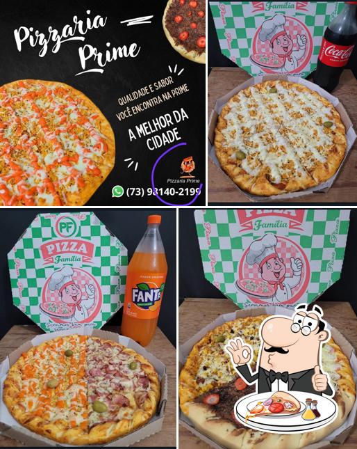 Experimente pizza no prime pizzaria