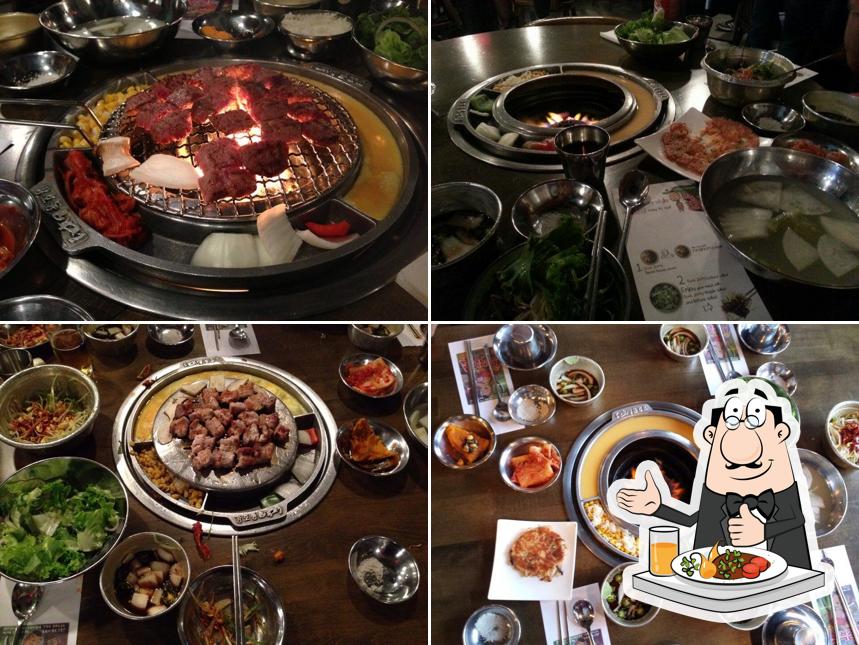 Еда в "Kang Ho Dong Baekjeong"