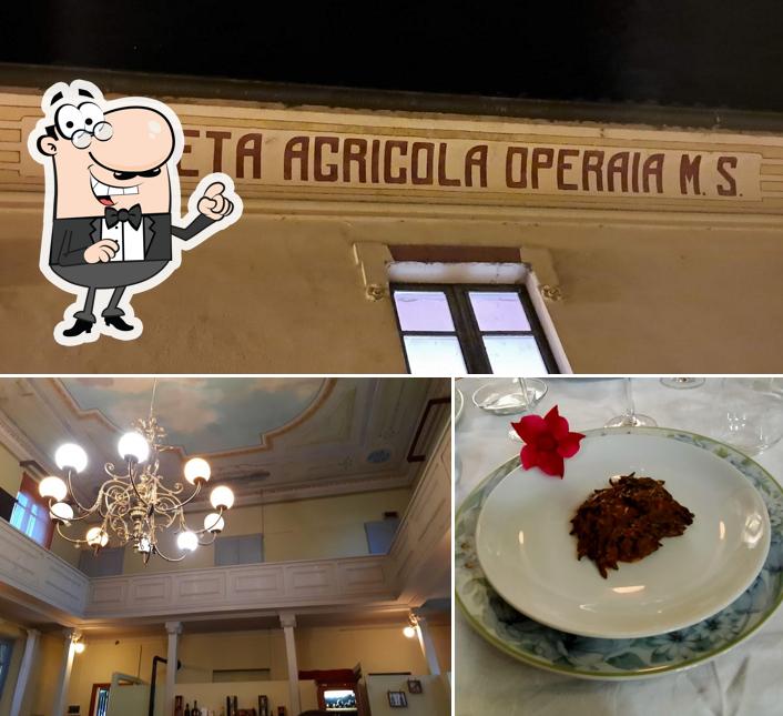 Gli interni di Osteria del Poeta Pescatore