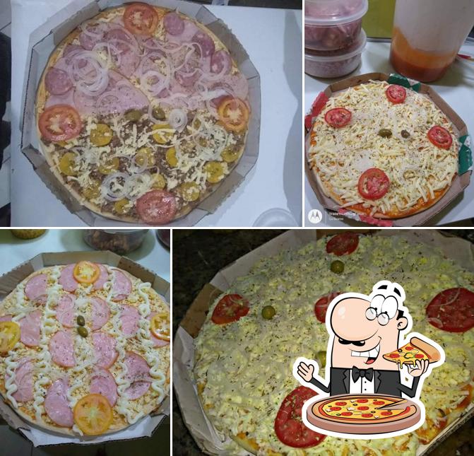 Peça diversos estilos de pizza