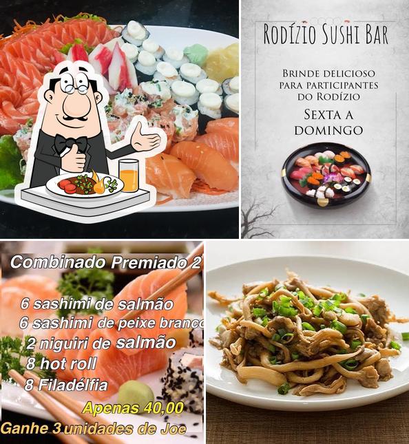 Comida em Sushi Bar