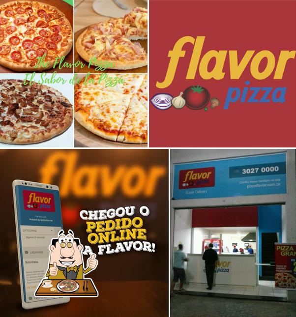 Peça diferentes variedades de pizza