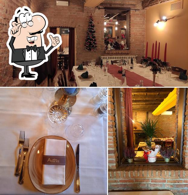 Gli interni di Antica Osteria sul Naviglio