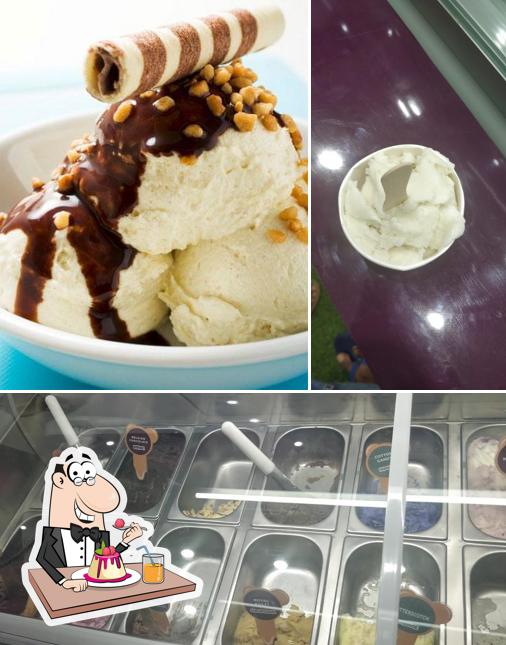 Gelato Italiano serves a variety of sweet dishes