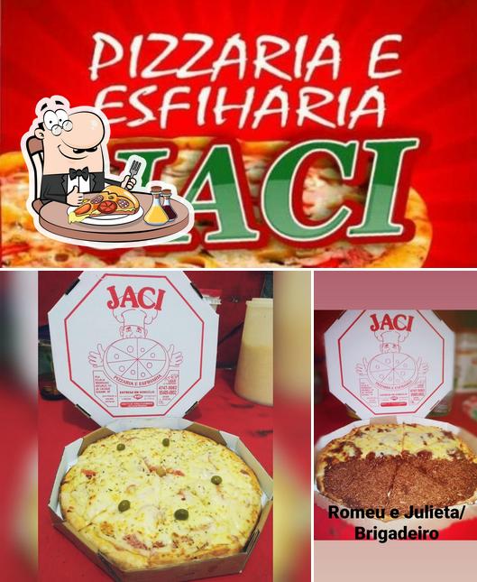 Escolha pizza no Pizzaria e Esfiharia Jaci