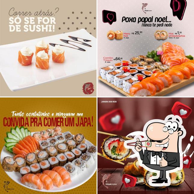 Peça diferentes opções de sushi