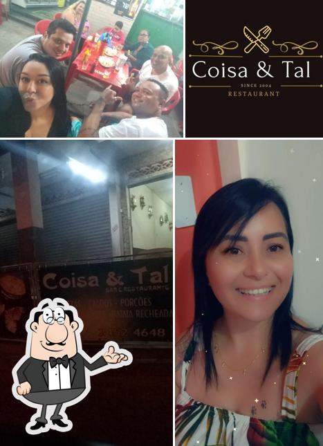O interior do Coisa &Tal Bar Restaurante
