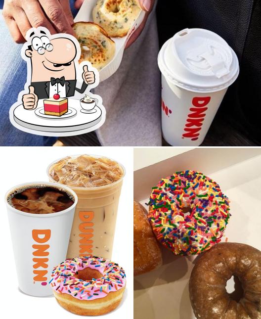 Dunkin' offers a number of sweet dishes