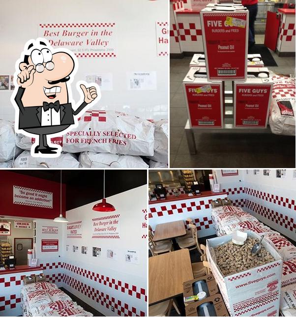 Five Guys, 437 E Main St in Westfield Restaurant menu and reviews