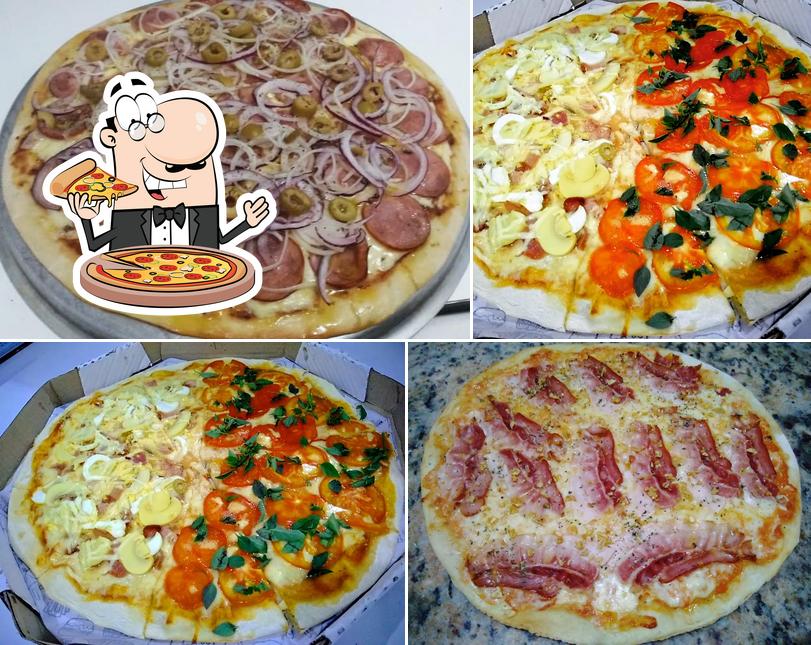 Experimente pizza no Casa Nostra Restaurante e Pizzaria