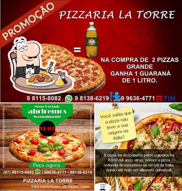 Escolha pizza no Pizzaria La Torre