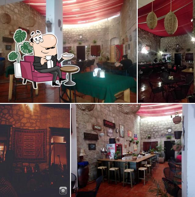 The interior of Amati Café