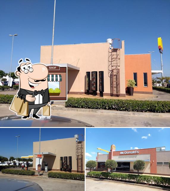 Veja imagens do exterior do McDonald's