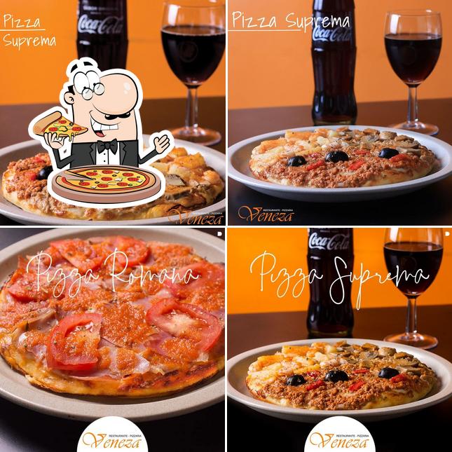 Experimente pizza no Pizzaria Veneza - Alves & Simões, Lda