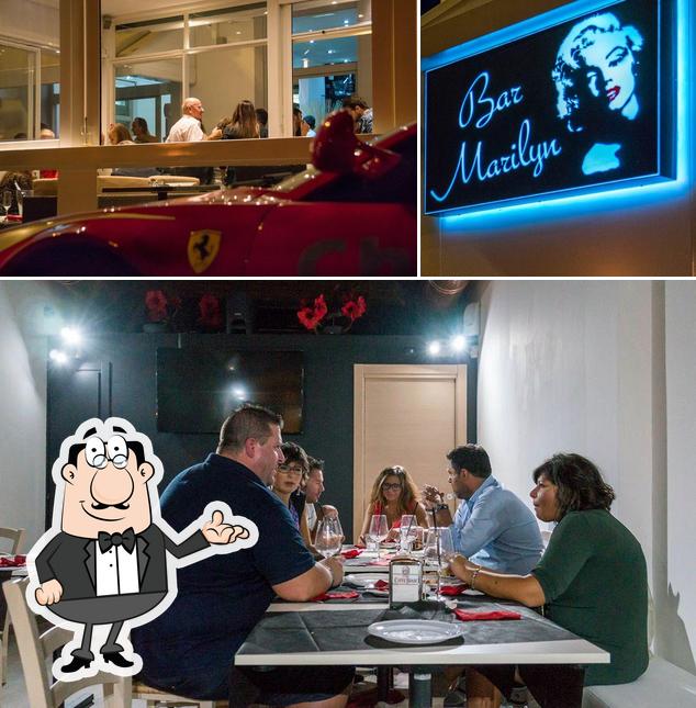 Gli interni di Bar Marilyn