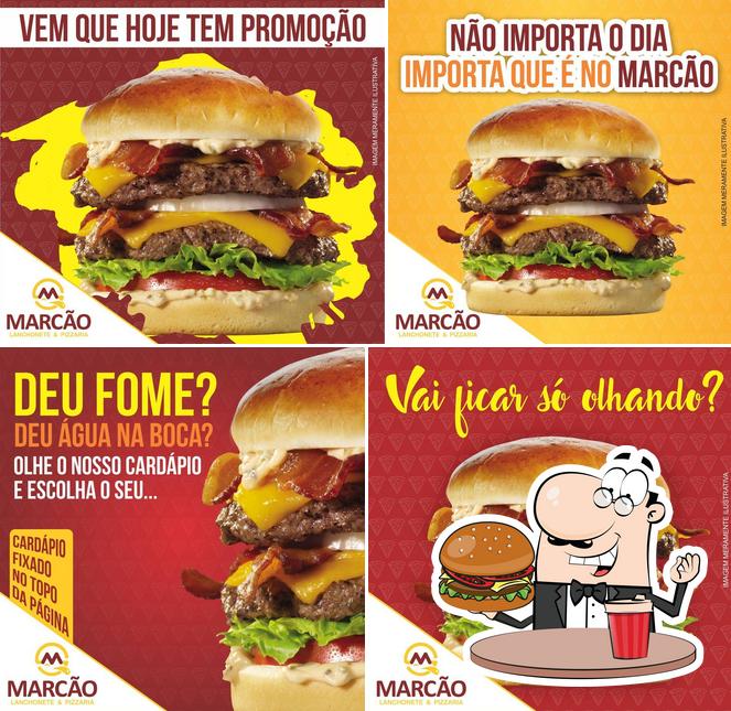 Consiga um hambúrguer no Marcão Lanches