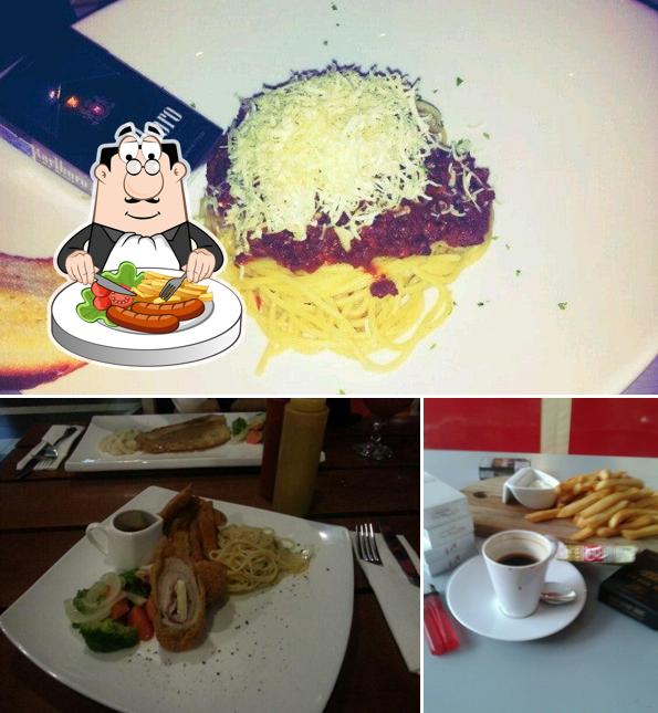 This is the image depicting food and beverage at TS Cafe