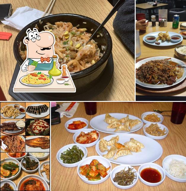 Food at Chong's Korean Restaurant