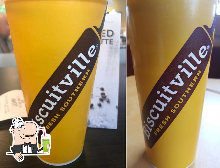 Enjoy a drink at Biscuitville