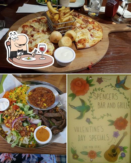 Food at Spencers Bar & Grill ~ Open late at weekends depending on demand