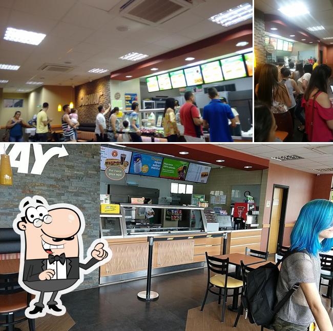 O interior do Subway