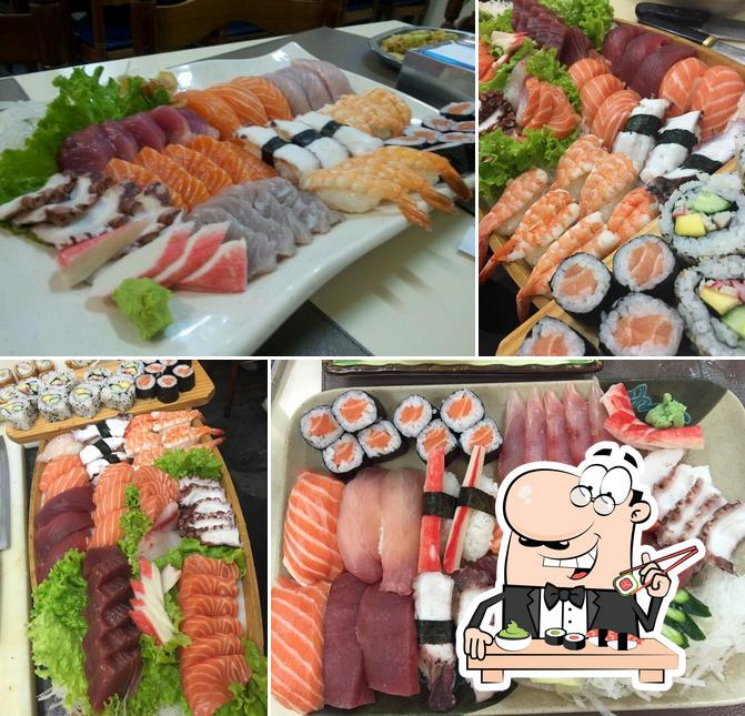 Escolha diversas opções de sushi