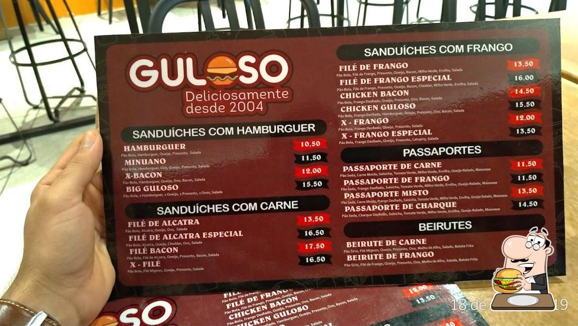 Experimente um hambúrguer no Guloso Sanduíches
