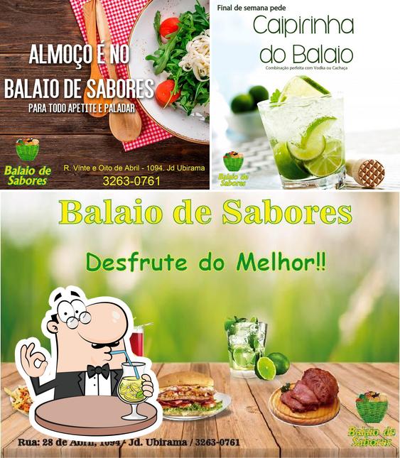 A ilustração do Restaurante Balaio de Sabores’s bebida e comida