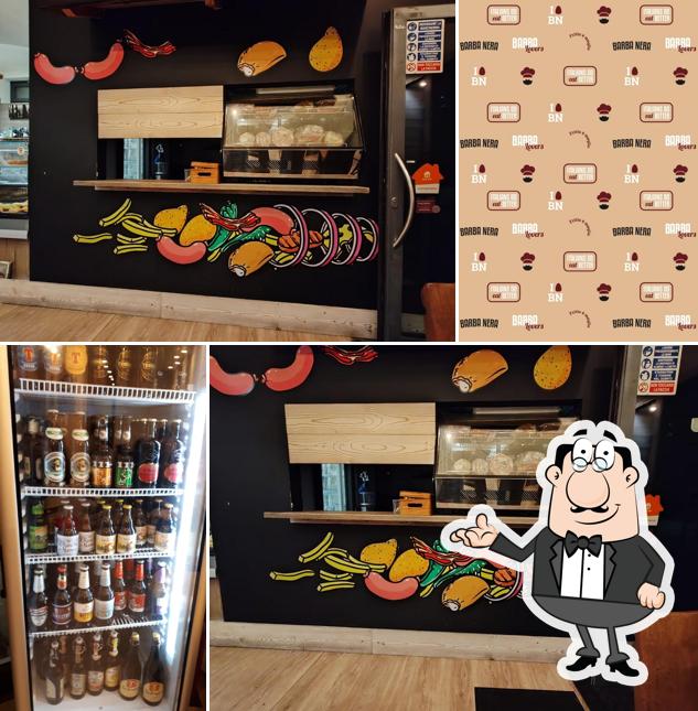 Gli interni di Barba Nera Street Food Borgo Roma