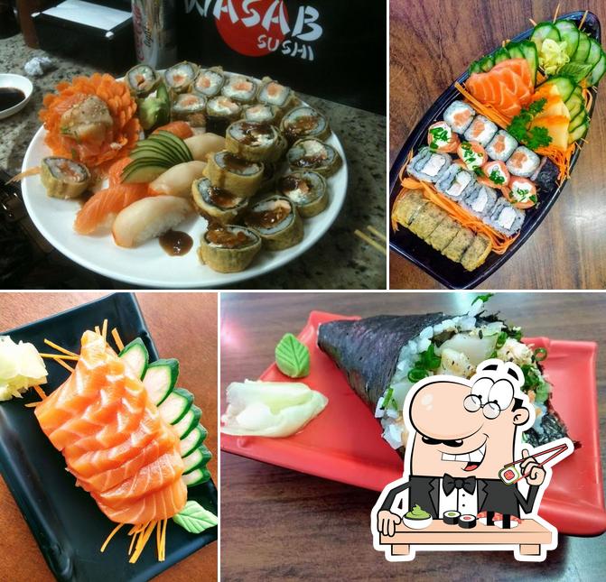 Escolha diversas opções de sushi