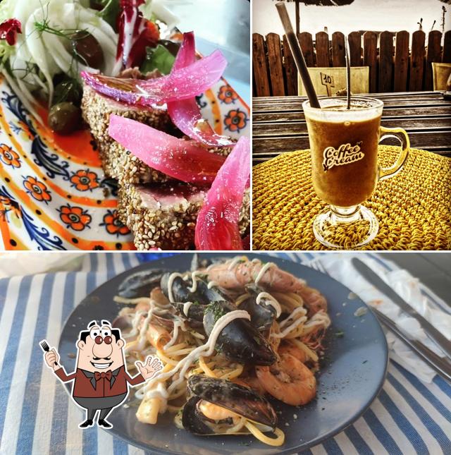 Dai un’occhiata alla foto che mostra la cibo e birra di Stabilimento Balneare Ristorante Arcobalenobeach