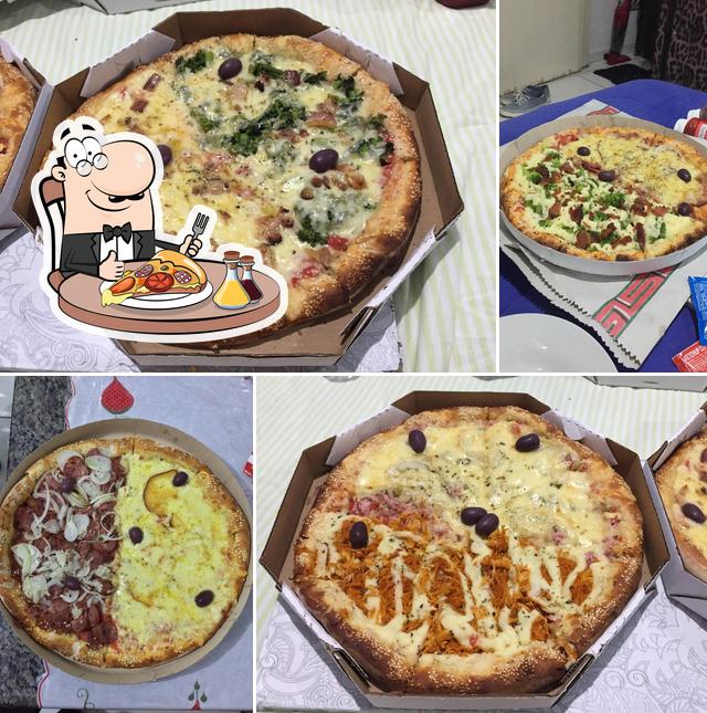 Experimente pizza no Pizzaria Andrade