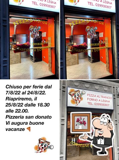 Gli interni di Pizzeria san donato