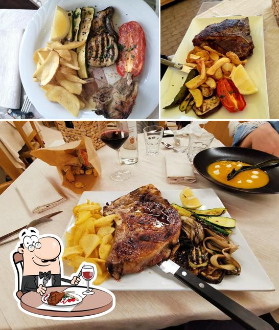 Pick meat dishes at Ristorante Pizzeria Case Rosse