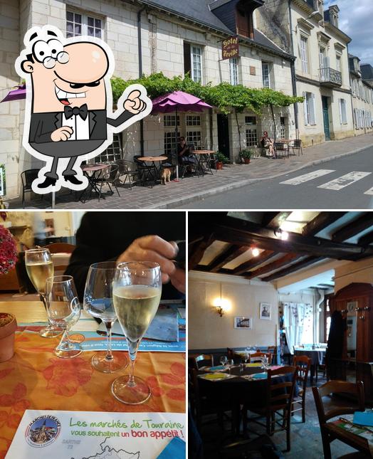 L'intérieur de La Treille Hôtel Restaurant Chinon