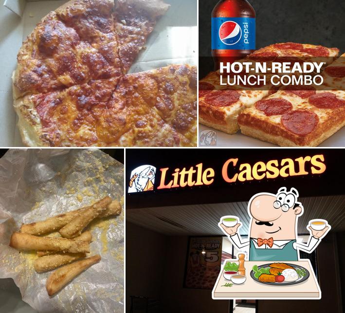 Food at Little Caesars Pizza