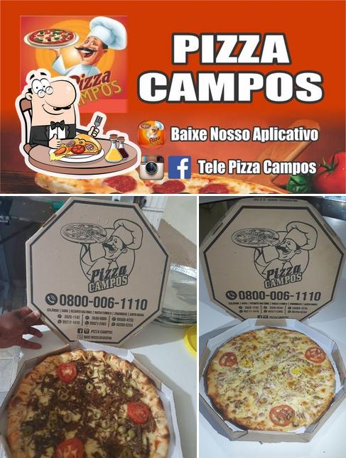 Escolha pizza no Tele Pizza Campos