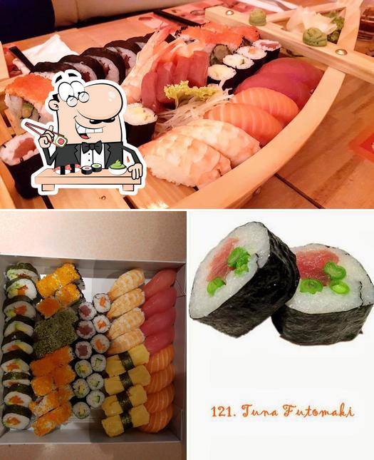 Prenditi le diverse opzioni di sushi