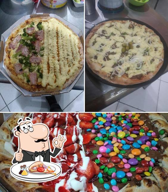 Escolha pizza no Pizzaria e restaurante