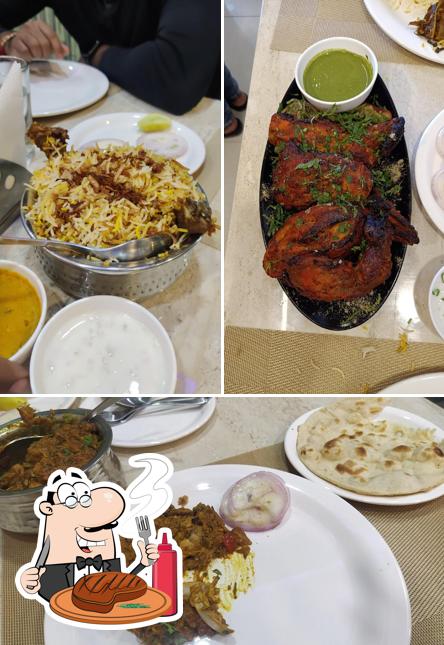 Get meat dishes at Sree Sai Hyderabadi Biryani