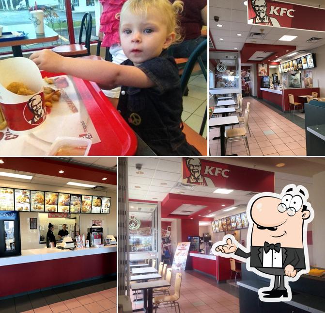 The interior of KFC