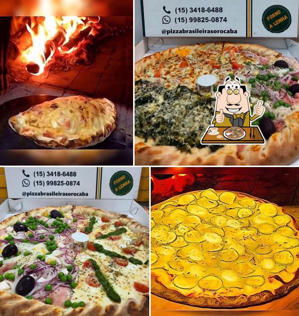 Escolha diferentes tipos de pizza