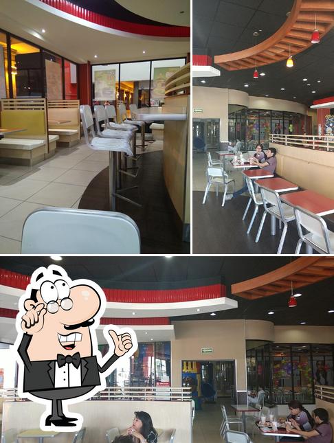 The interior of Burger King